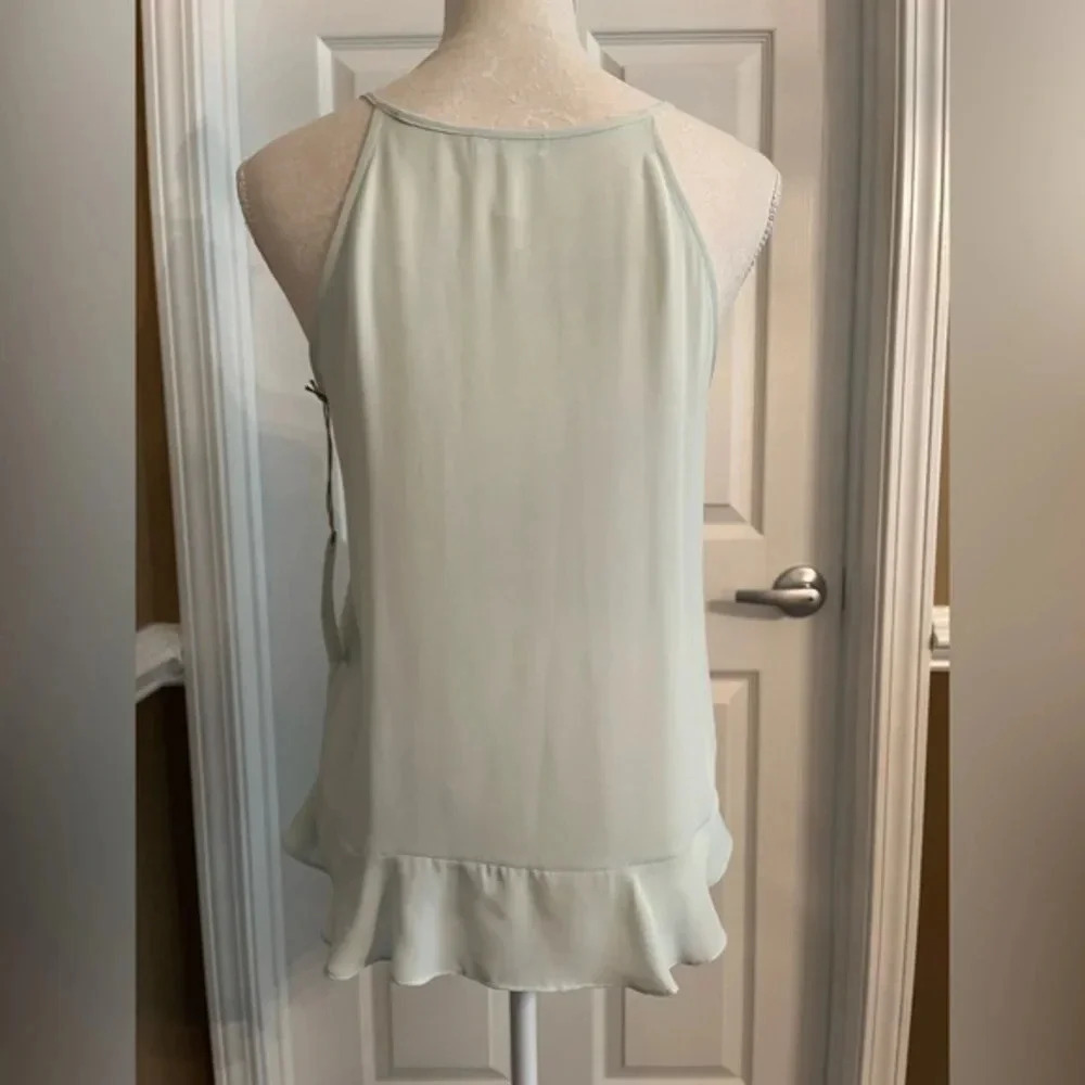 Leith Wrap Front Ruffle Tank NWT - Picture 4 of 11